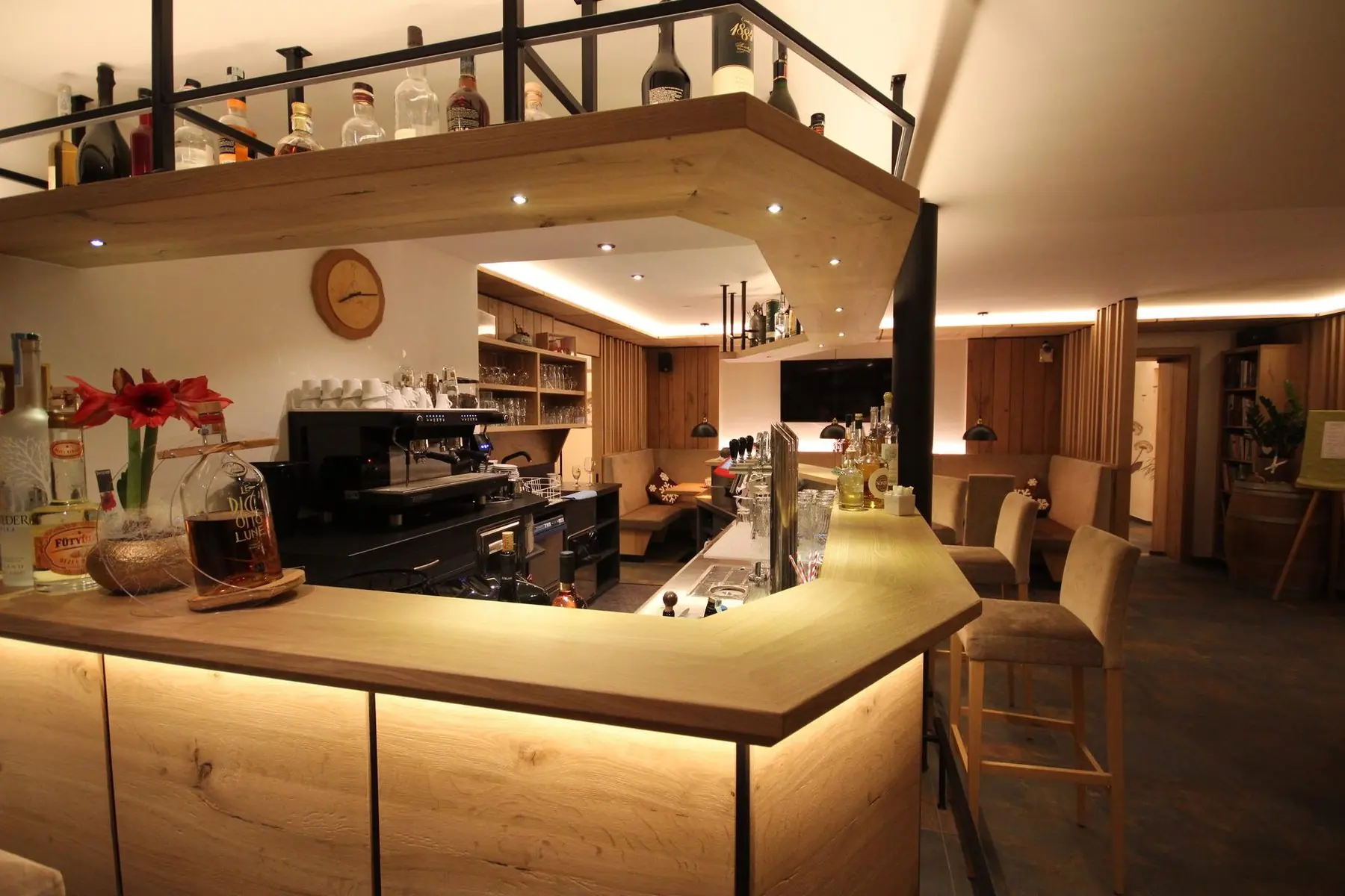 Die Hausbar im Hotel Cornelia