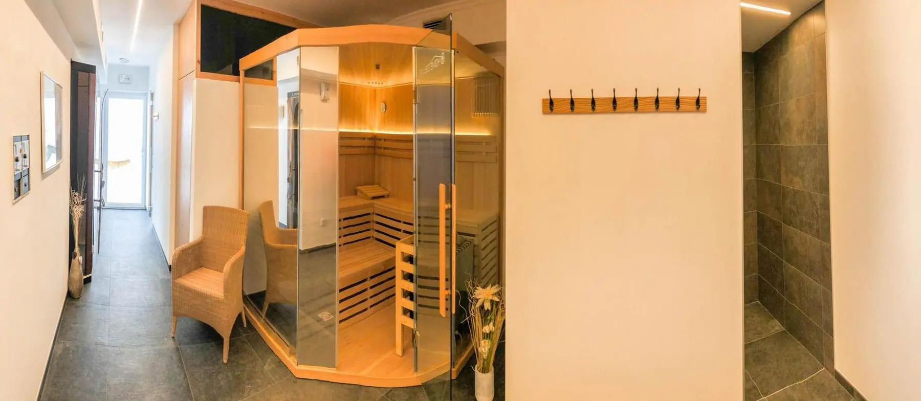 Sauna im Wellnessbereich